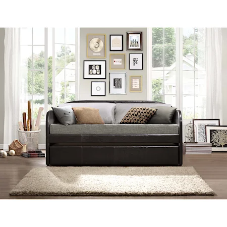 Casual Roland Upholstered Daybed with Trundle